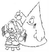 coloriage pimboli sapin